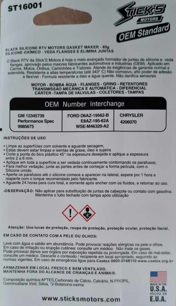 Cola Silicone Sticks Motors Black Alta Temperatura 12 Unidades