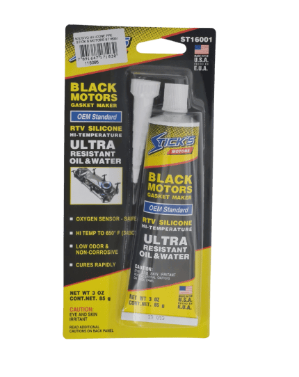 Cola Silicone Sticks Motors Black Alta Temperatura - 85g
