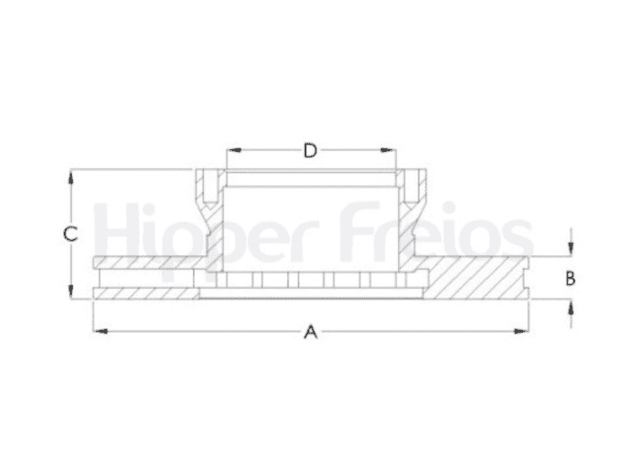 Disco de Freio MB 712-814-912-914 Dianteiro Ventilado 312mm - Frum 752 - foto 2 Disco de Freio MB 712 814 912 914 Dianteiro Ventilado 312mm Frum 752 foto 2