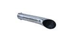 Ponteira Chanfrada Cromada Curva Longa - 3" 450MM - PTM-1005