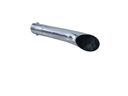 Ponteira Chanfrada Cromada Curva Longa - 3" 450MM - PTM-1005