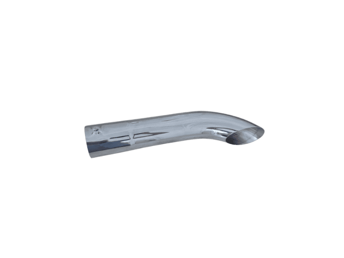 Ponteira Chanfrada Cromada Curva Longa - 3" 450MM - PTM-1005