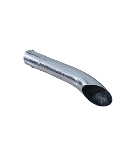 Ponteira Chanfrada Cromada Curva Longa - 3" 450MM - PTM-1005