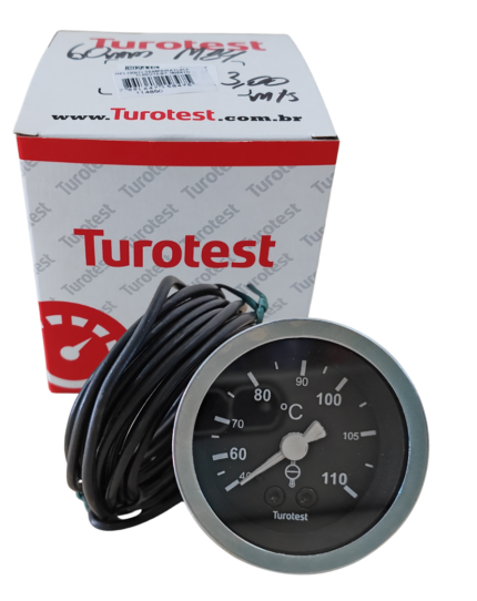 Relogio Temperatura Mercurio Universal 60mm - 3 metros - Turotest 302415