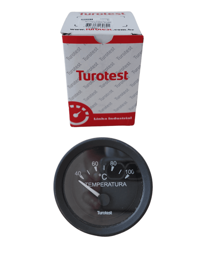 Relogio Temperatura Eletrico Universal 12V 60mm Turotest 300461 foto produto