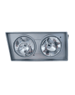 Farol VW Cam Pesado 00> LD H1/H1 Moldura Cinza - Duplo - FW-120LD