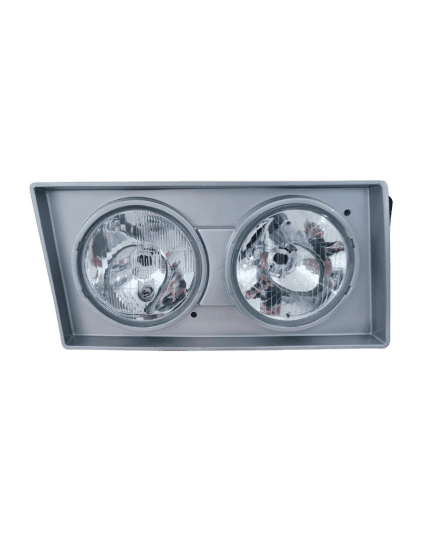 Farol VW Cam Pesado 00> LD H1/H1 Moldura Cinza - Duplo - FW-120LD