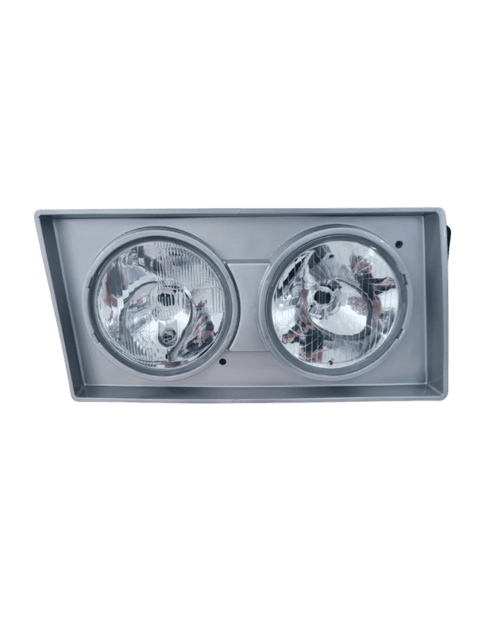 Farol VW Cam Pesado 00> LD H1/H1 Moldura Cinza - Duplo - FW-120LD