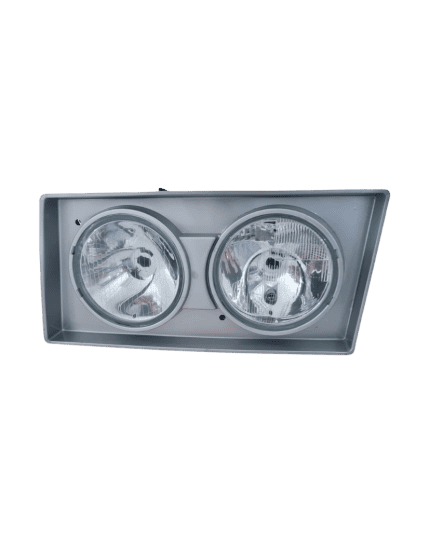 Farol VW Cam Pesado 00> LE H1/H1 Moldura Cinza- Duplo - FW-120LE