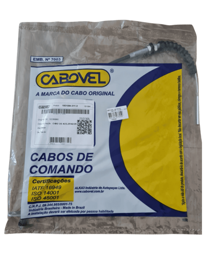 Cabo Acelerador GM D20 93>/ D40 87>95 - 567MM - Cabovel 151094