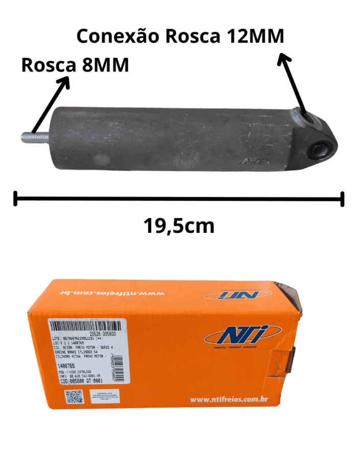 Cilindro Acionamento Freio Motor SCANIA P94 114 124 SERIE 4 Cipec 1400769005800 foto produto