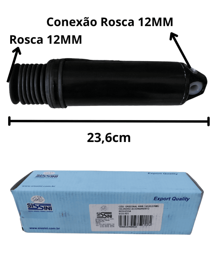 Cilindro Acionamento Reduzida Dif MB 1513-1518-1620-ATEGO- 2425 - 12MM- Sissini SI-10001 - foto produto Cilindro Acionamento Reduzida Dif MB 1513 1518 1620 ATEGO 2425 12MM Sissini SI 10001 foto produto