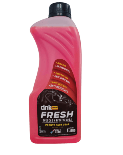 Aditivo Radiador DNK Fresh Long Life Organico Concentrado P/ Para Uso - Rosa 1LT