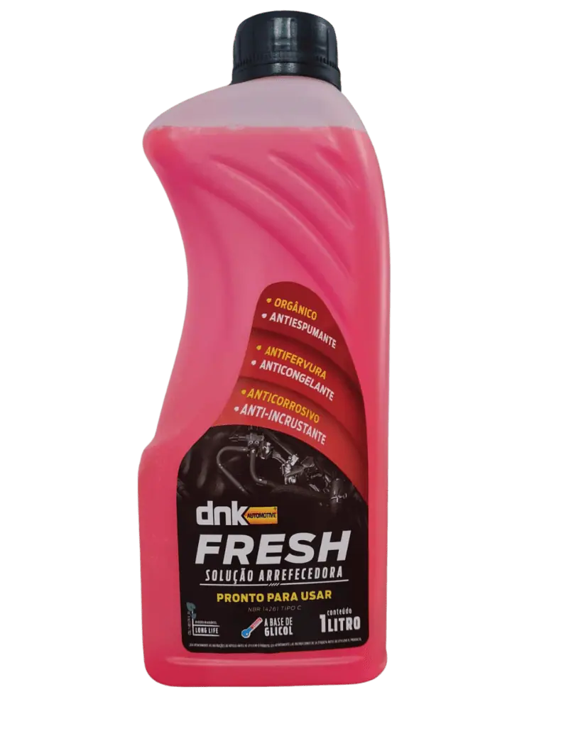 Aditivo Radiador DNK Fresh Long Life P/ Para Uso - Rosa 1LT