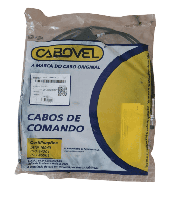 Cabo Acelerador MB 1218/1418/1620 97> C/Acelerador Manual-1040MM - Cabovel 121279