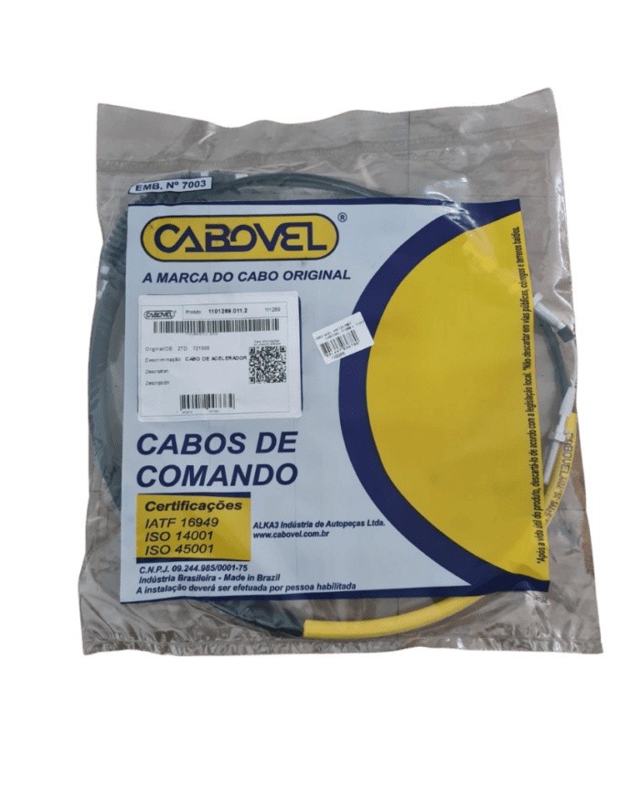 Cabo celerador VW 12170BT/14170BT/16170/16200 96>00 - 1340MM - Cabovel111269 Cabo celerador VW 12170BT/14170BT/16170/16200 96>00 - 1340MM - Cabovel111269