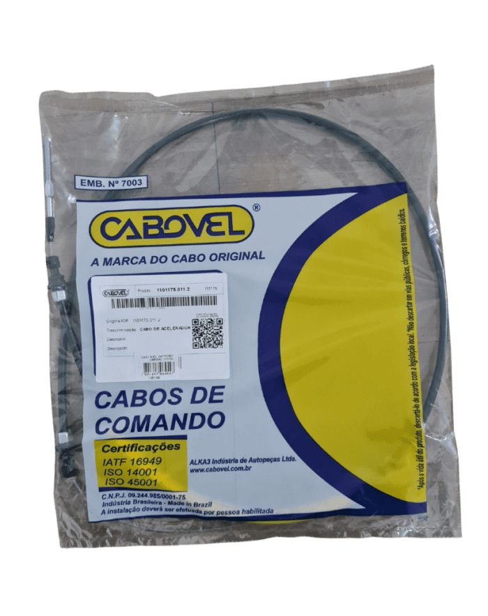 Cabo Acelerador VW 11130/13130 81> -1414MM - Cabovel 111175 Cabo Acelerador VW 11130/13130 81> -1414MM - Cabovel 111175