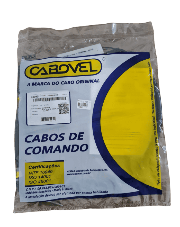 Cabo Acelerador VW 13150 à 40300 Multifunção-1440MM - Cabovel 111503