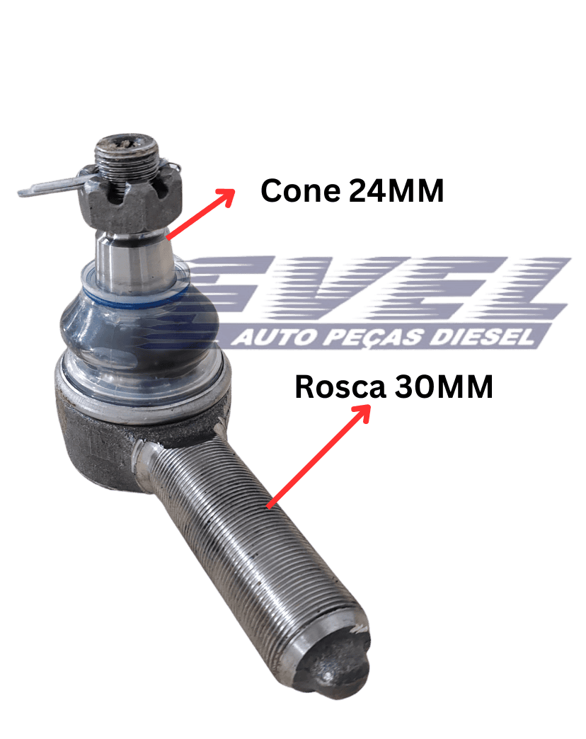 Terminal Direção Volvo FH/FM/NH12/N/NL10/12/VM270/Cone24