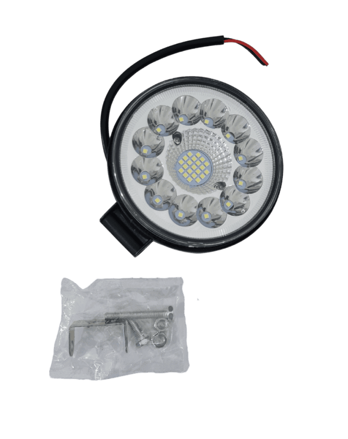 Farol Auxiliar Milha 33 Led 6000K 99W - 9V/36V Redondo - Autovex IMP550178