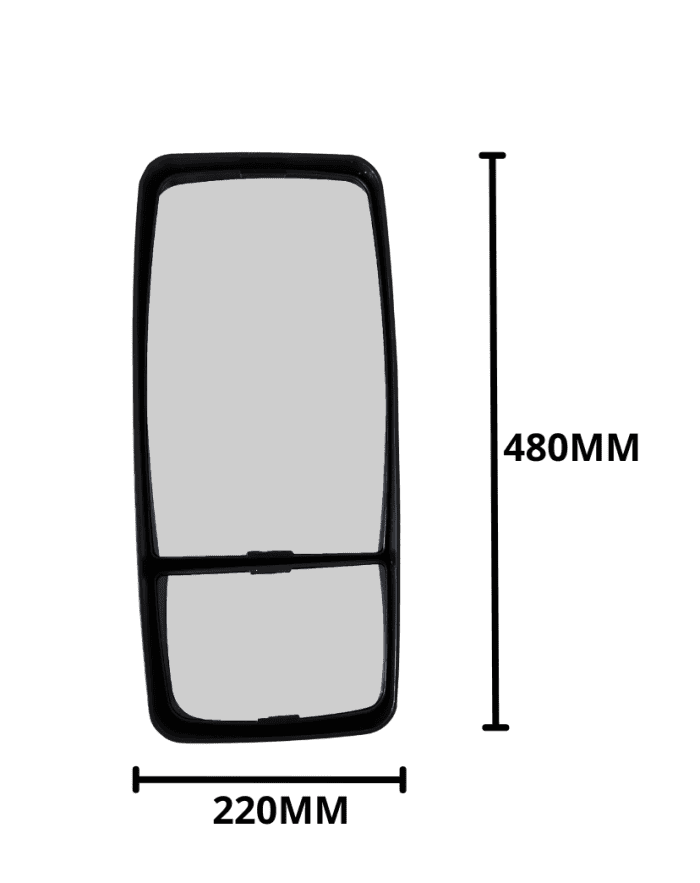 Espelho Retrovisor FD Cargo 2011 2012 EURO 3 Convexo Bifocal 480X220MM Bepo M026L foto produto