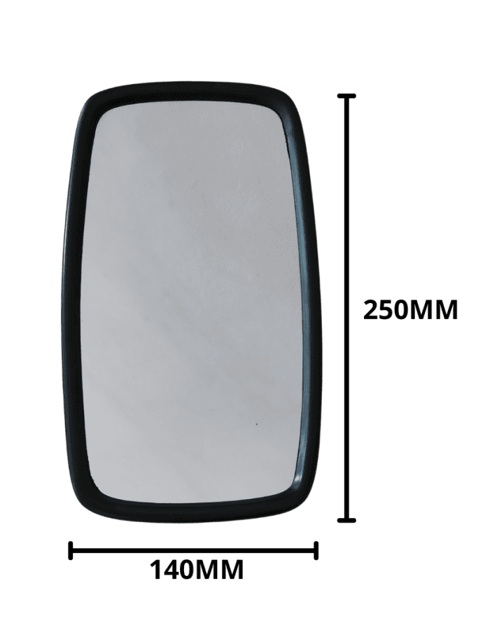 Espelho Retrovisor GM A10 C10 D10 F1000 TY BANDEIRAN KOMBI LD LE Plano 16MM 145X255MM UNIVERSAL PEQUENO LS 318 foto produto