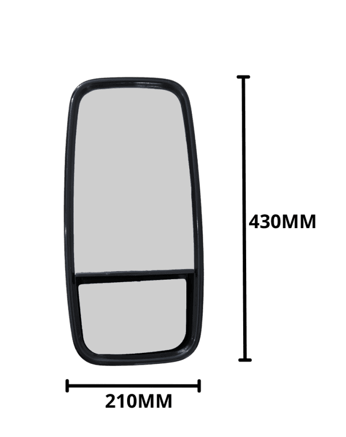 Espelho Retrovisor MB 1620-1622-1632-1634-1938-ATRON 1319-2324-1719-2729 Plaono com Bifocal Convexo LE - BEPO M026G - foto produto Espelho Retrovisor MB 1620 1622 1632 1634 1938 ATRON 1319 2324 1719 2729 Plaono com Bifocal Convexo LE BEPO M026G foto produto