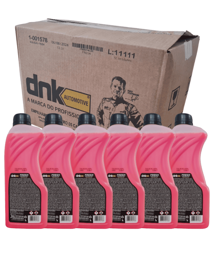 Kit 6 Aditivos Para Radiador Pronto Para Uso DNK Fresh Long Life Organico Concentrado 1 L