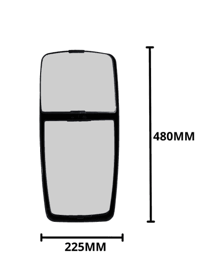 Espelho Retrovisor VW Constellation 12> LD Convexo C/ Bifocal - BEPO W-899