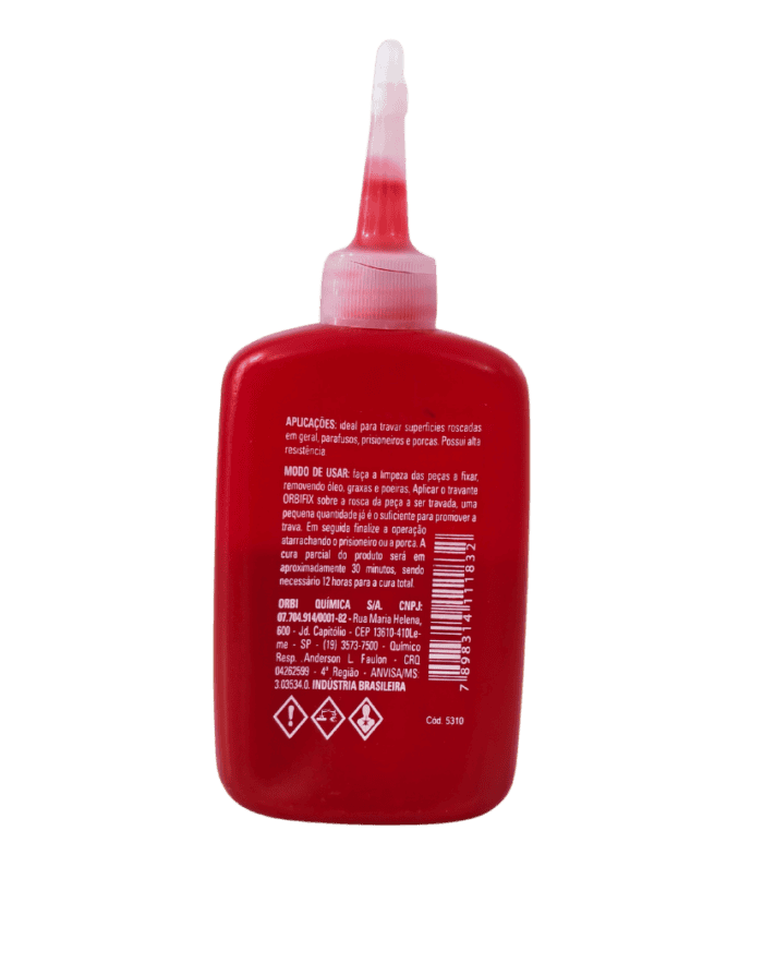 Adesivo Trava Rosca Vermelho - 50G / Orbifix Adesivo Trava Rosca Vermelho - 50G / Orbifix