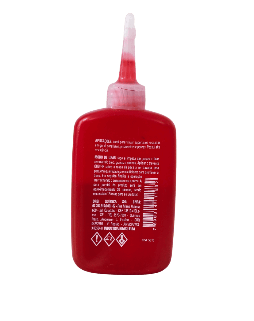 Adesivo Trava Rosca Vermelho - 50G / Orbifix