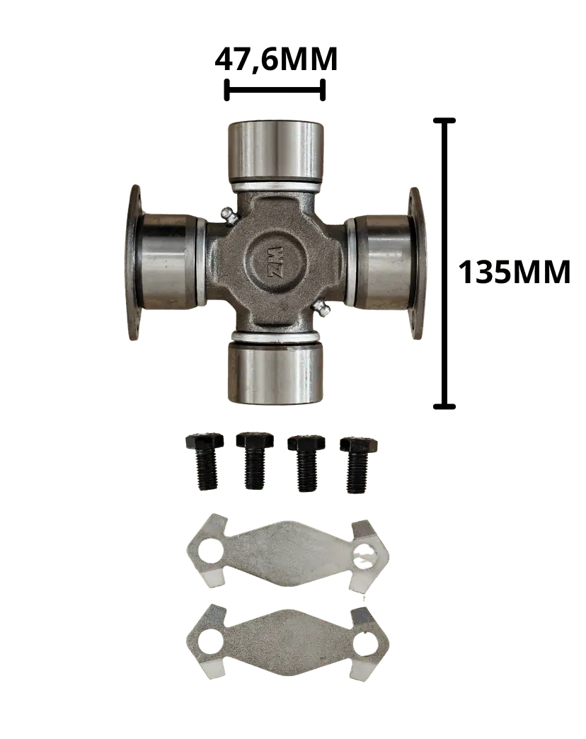 Cruzeta Cardan FD CARGO 2428/MB 1618/1620/VW 24250 Tração/Truck -  47,6X135MM - ZM 3500600 - Evel Auto Peças Diesel