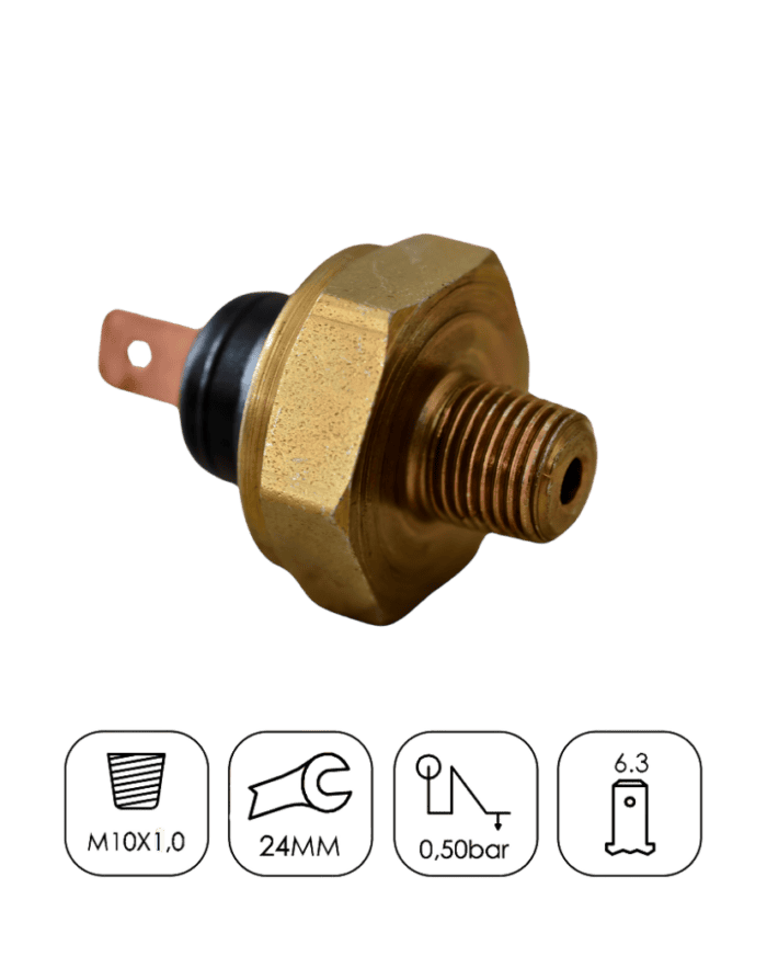 Interruptor Óleo Motor VW Fusca/Brasilia/Kombi/MB 1113/1513/2013 - Marflex 7186E - imagem 2 Interruptor Óleo Motor VW Fusca/Brasilia/Kombi/MB 1113/1513/2013 - Marflex 7186E