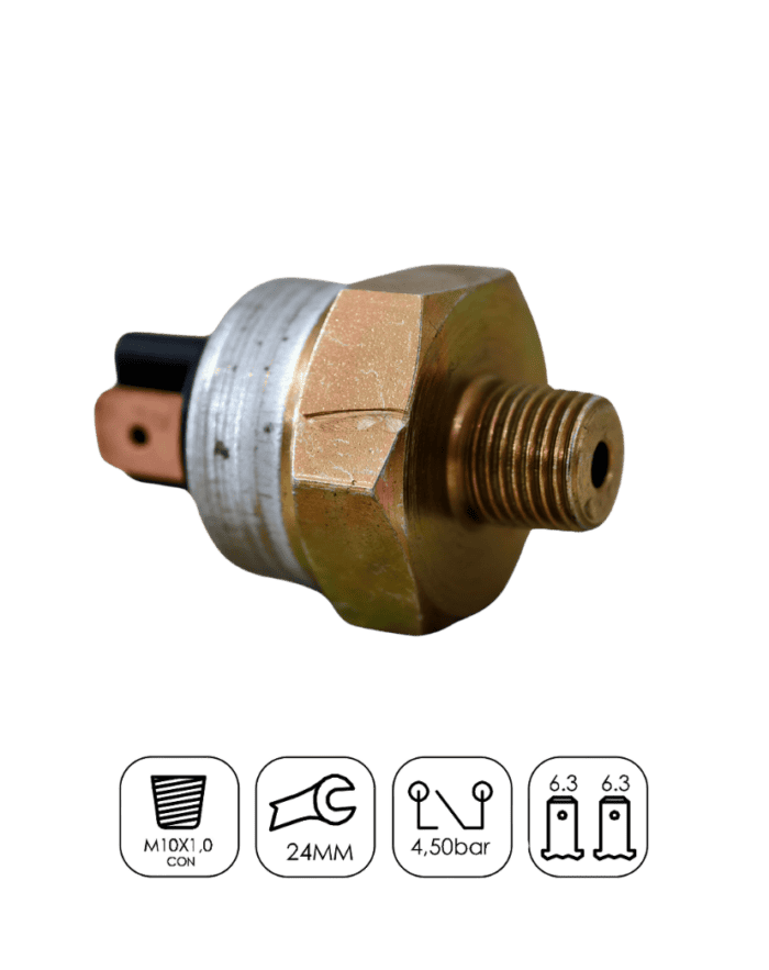Interruptor Luz de Freio MBTY Bandeirantes CFreio Oleo Polo Duplo Marflex 7026 imagem 2