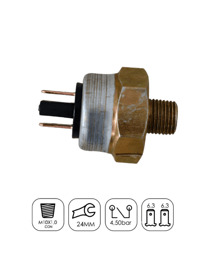 Interruptor Luz de Freio MBTY Bandeirantes CFreio Óleo - Polo Duplo Marflex 7026 - imagem 1