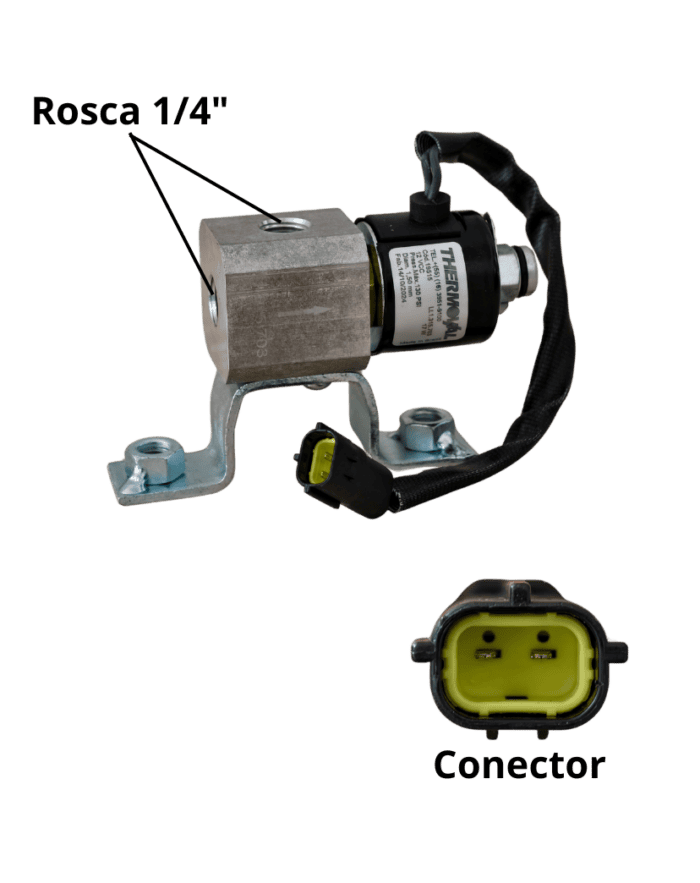Valvula Solenoide Acionamento Freio Motor Reduzida FD VW 12V Cabo Curto Thermoval 19515 foto produto