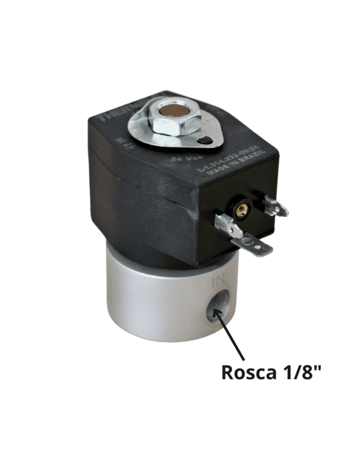Valvula Solenoide Acionamento Freio Motor MB Scania - 24V - Thermoval 19528 - foto produto Valvula Solenoide Acionamento Freio Motor MB Scania 24V Thermoval 19528 foto produto
