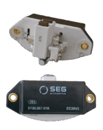 Regulador de Voltagem Alternador MB/Scania/Volvo - 24V/55A - SEG 9190087018