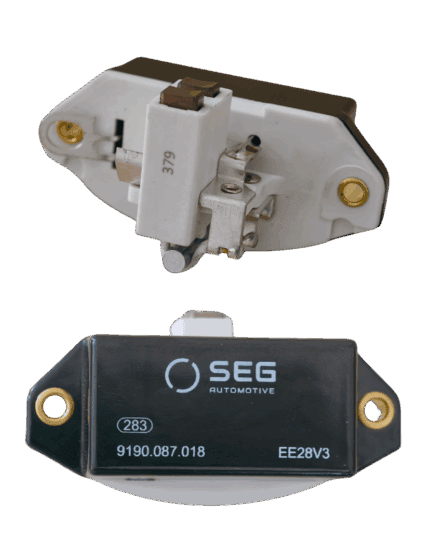 Regulador de Voltagem Alternador MB/Scania/Volvo - 24V/55A - SEG 9190087018