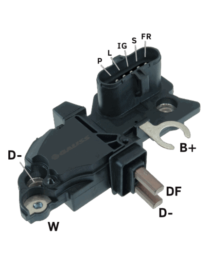 Regulador de Voltagem Alternador MB/VW/SC/VV - 24V Eletrônico - Gauss GA-297