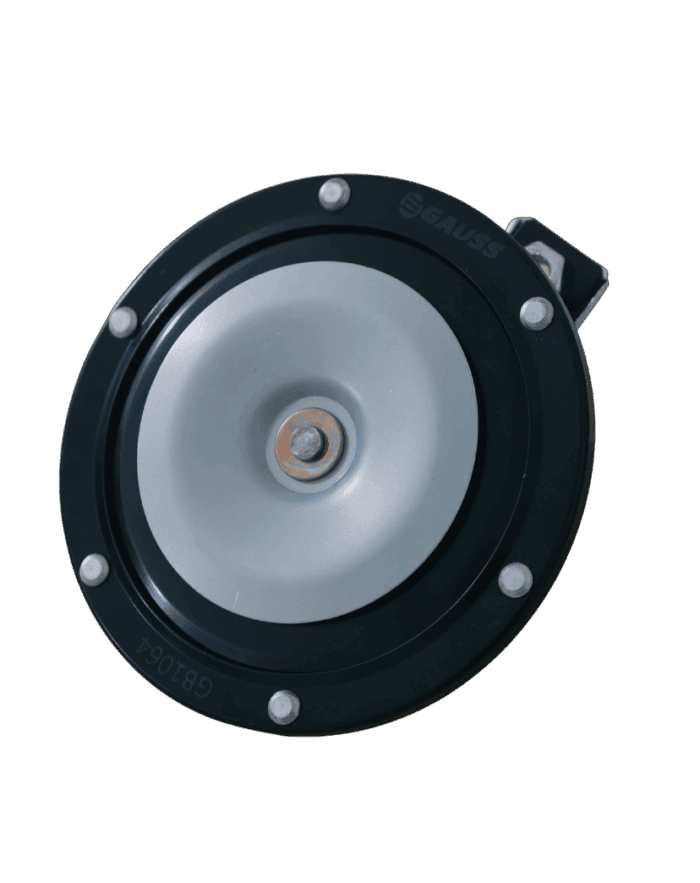 Buzina Bi Bi Individual Grande Tipo Bosch 12V 2T Universal - 124MM / Gauss GB1064 - IMAGEM 1 Buzina Bi Bi Individual Grande Tipo Bosch 12V 2T Universal - 124MM / Gauss GB1064