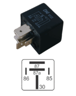 Relé Auxiliar 12V / 5T / 60A/80A C/ Suporte Universal - DNI-8122