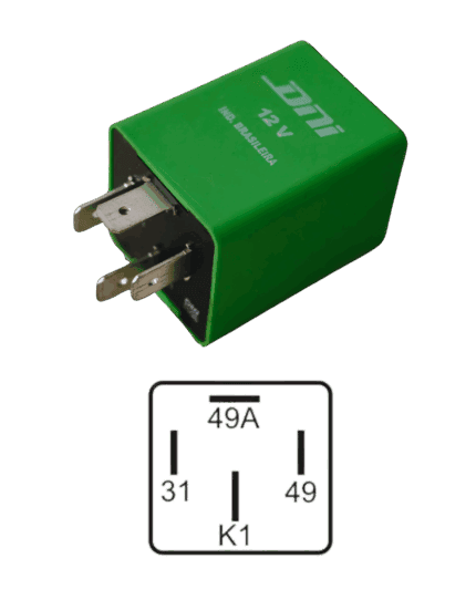Relé do Pisca 4T - 12V S/Suporte - DNI 1106