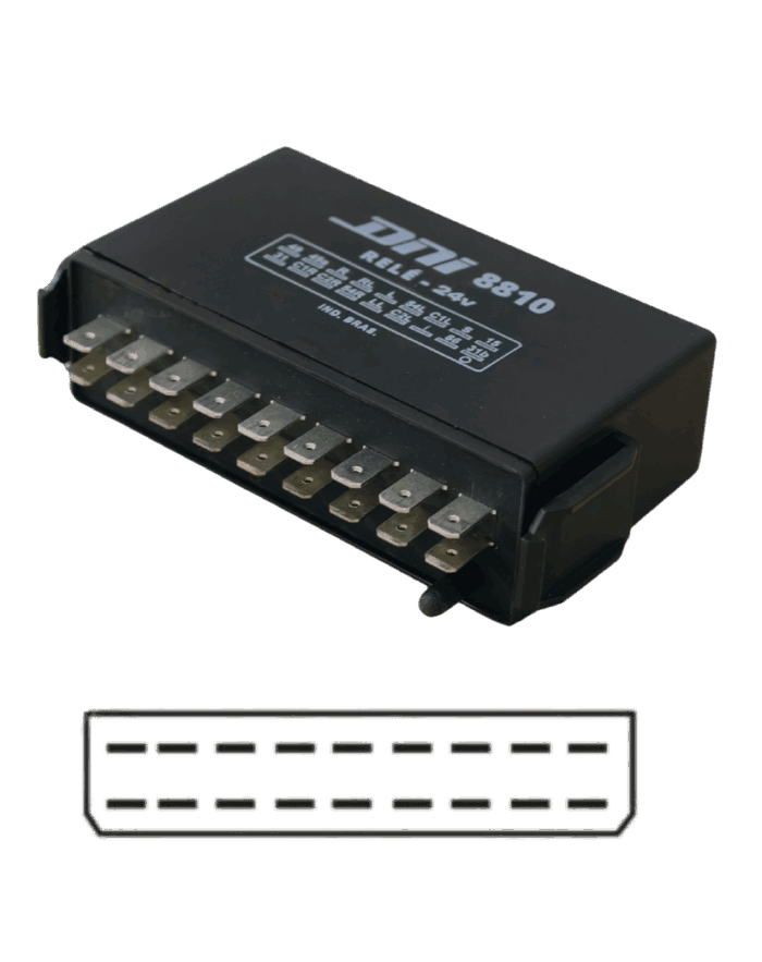Relé de Pisca MB Atego/Axor - 24V 18T - DNI 8810
