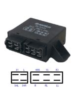 Relé de Pisca MB Todos 10 Terminais - 24V - Marilia IM-11451