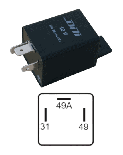 Relé do Pisca Universal 3T 12V 500W Cargo Todos / DNI 0212S3