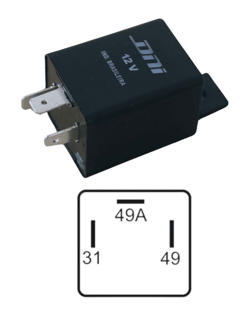 Relé do Pisca Universal 3T 12V 500W Cargo Todos / DNI 0212S3