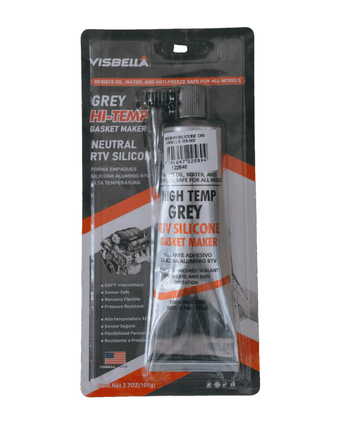 Adesivo Silicone Alta Temperatura Gray Visbella 315°C - 105GRS - imagem1 Adesivo Silicone Alta Temperatura Gray Visbella 315°C - 105GRS