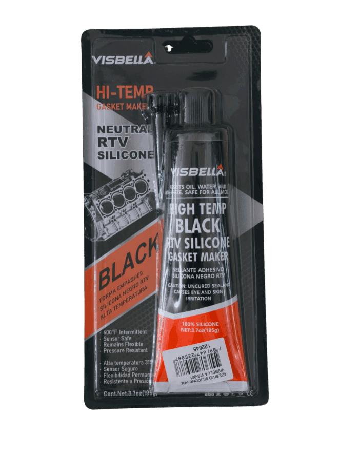Adesivo Silicone Alta Temperatura Black Visbella 315°C - 105GRS