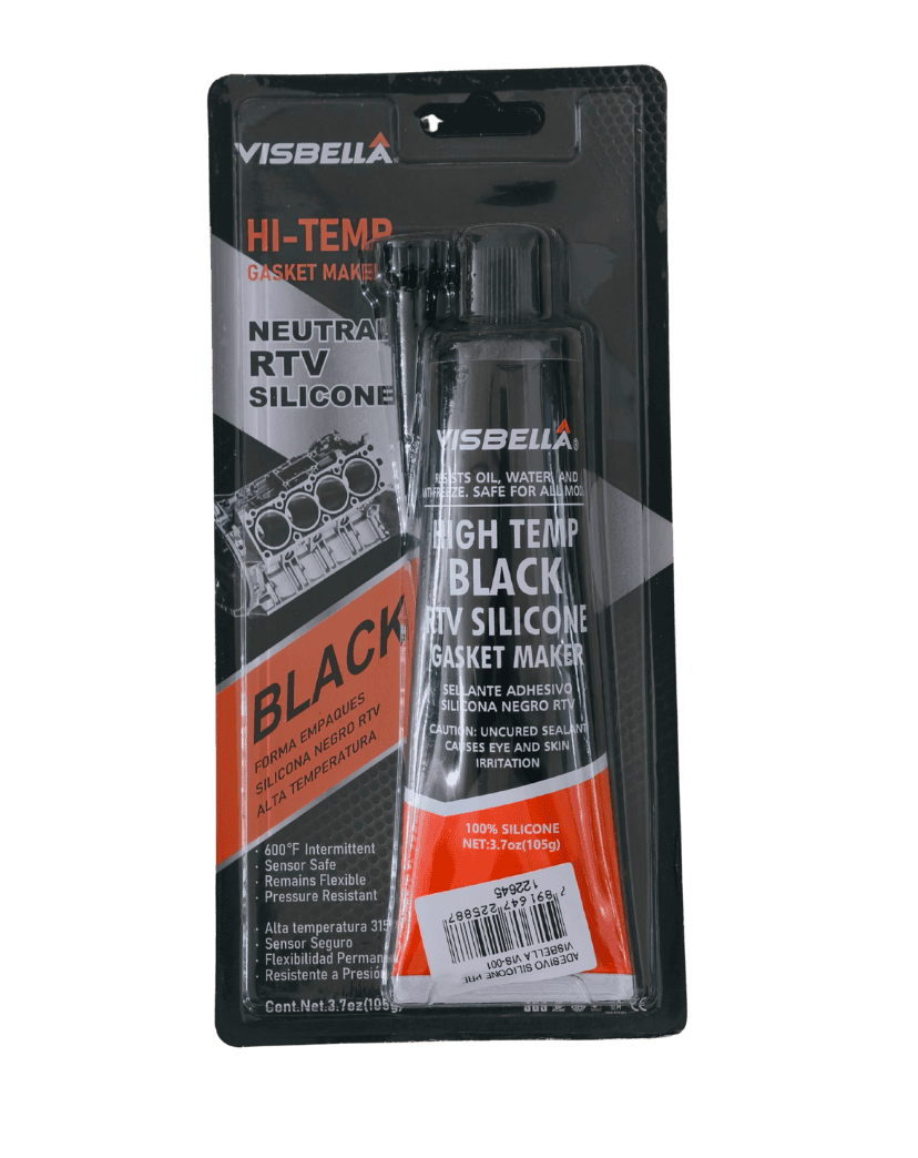 Adesivo Silicone Alta Temperatura Black Visbella 315°C - 105GRS